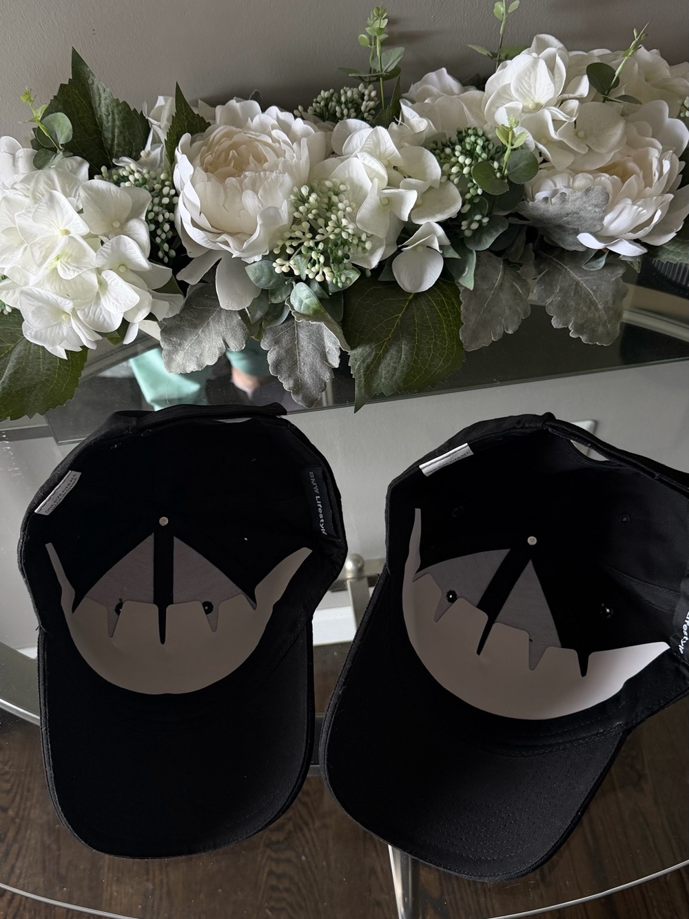 NWT BMW Black Baseball Caps (2) with Blue and White Roundel - Picture 4 of 6